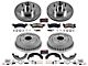 PowerStop Z23 Evolution Sport Brake Rotor, Drum and Pad Kit; Front and Rear (75-78 Camaro)