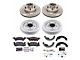 PowerStop Z23 Evolution Sport Brake Rotor, Drum and Pad Kit; Front and Rear (79-81 Camaro w/ Rear Drum Brakes)