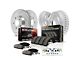 PowerStop Z23 Evolution Sport Brake Rotor, Drum and Pad Kit; Front and Rear (82-83 Camaro w/ Rear Drum Brakes)