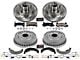 PowerStop Z23 Evolution Sport Brake Rotor, Drum and Pad Kit; Front and Rear (85-92 Camaro w/ Rear Drum Brakes)