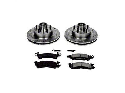 PowerStop Z23 Evolution Sport Brake Rotor and Pad Kit; Front (70-78 Camaro)