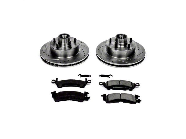 PowerStop Z23 Evolution Sport Brake Rotor and Pad Kit; Front (70-78 Camaro)