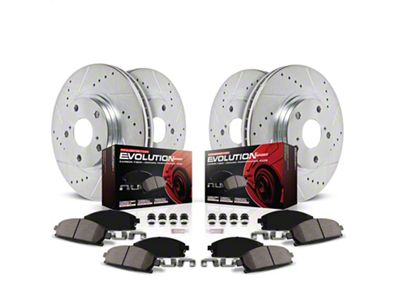 PowerStop Z23 Evolution Sport Brake Rotor and Pad Kit; Rear (1969 Camaro Z28 w/ Rear Disc Brakes)