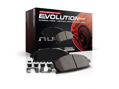 PowerStop Z23 Evolution Sport Carbon-Fiber Ceramic Brake Pads; Rear Pair (82-92 Camaro w/o Performance Package)