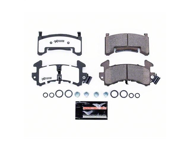 PowerStop Z26 Street Performance Carbon-Fiber Ceramic Brake Pads; Rear Pair (82-92 Camaro w/o Performance Package)