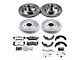 PowerStop Z26 Street Warrior Brake Rotor, Drum and Pad Kit; Front and Rear (70-74 Camaro)