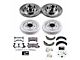 PowerStop Z26 Street Warrior Brake Rotor, Drum and Pad Kit; Front and Rear (82-83 Camaro w/ Rear Drum Brakes)