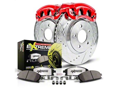PowerStop Z26 Street Warrior Brake Rotor, Pad and Caliper Kit; Front (82-92 Camaro w/o Performance Package)