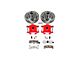 PowerStop Z26 Street Warrior Brake Rotor, Pad and Caliper Kit; Front (82-92 Camaro w/o Performance Package)