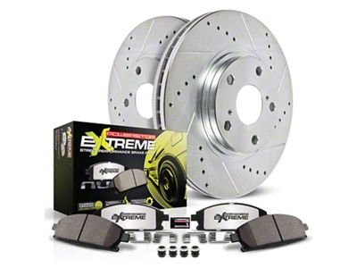 PowerStop Z26 Street Warrior Brake Rotor and Pad Kit; Front (82-92 Camaro w/o Performance Package)