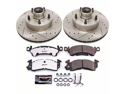 PowerStop Z26 Street Warrior Brake Rotor and Pad Kit; Front (79-81 Camaro)