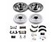 PowerStop Z36 Extreme Truck and Tow Brake Rotor, Drum and Pad Kit; Front and Rear (82-83 Camaro w/ Rear Drum Brakes)