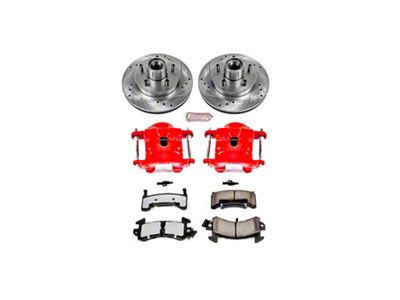 PowerStop Z36 Extreme Truck and Tow Brake Rotor, Pad and Caliper Kit; Front (82-92 Camaro w/o Performance Package)