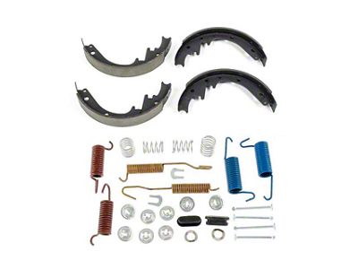 PowerStop Autospecialty Drum Brake Shoes with Hardware; Rear (53-62 Corvette C1)