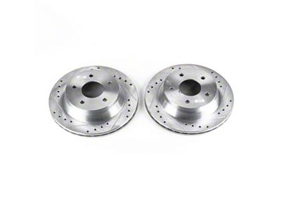 PowerStop Evolution Cross-Drilled and Slotted Rotors; Front Pair (84-87 Corvette C4)