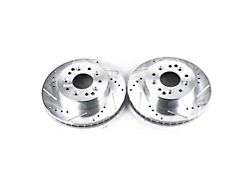 PowerStop Evolution Cross-Drilled and Slotted Rotors; Rear Pair (63-66 Corvette C2 w/ 4-Wheel Disc Brakes; 67-82 Corvette C2 & C3)