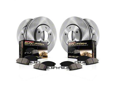 PowerStop OE Replacement Brake Rotor and Pad Kit; Front and Rear (88-95 Corvette C4 w/ Heavy Duty Suspension; 1996 Corvette C4)