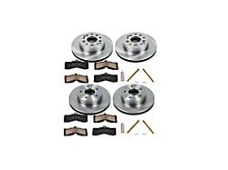 PowerStop OE Replacement Brake Rotor and Pad Kit; Front and Rear (63-66 Corvette C2 w/ 4-Wheel Disc Brakes; 67-82 Corvette C2 & C3)