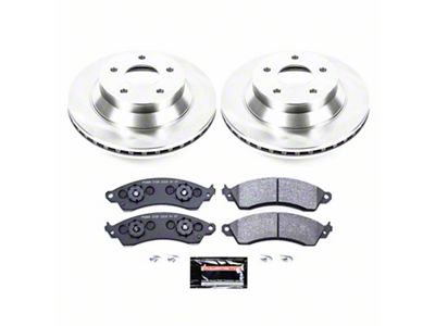 PowerStop Track Day Brake Rotor and Pad Kit; Front (88-95 Corvette C4 w/o Heavy Duty Suspension)