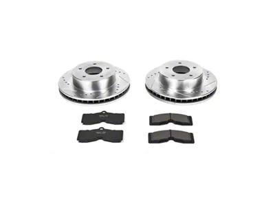 PowerStop Z23 Evolution Sport Brake Rotor and Pad Kit; Front (63-66 Corvette C2 w/ 4-Wheel Disc Brakes; 67-82 Corvette C2 & C3)