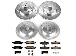 PowerStop Z23 Evolution Sport Brake Rotor and Pad Kit; Front and Rear (88-95 Corvette C4 w/ Heavy Duty Suspension; 1996 Corvette C4)