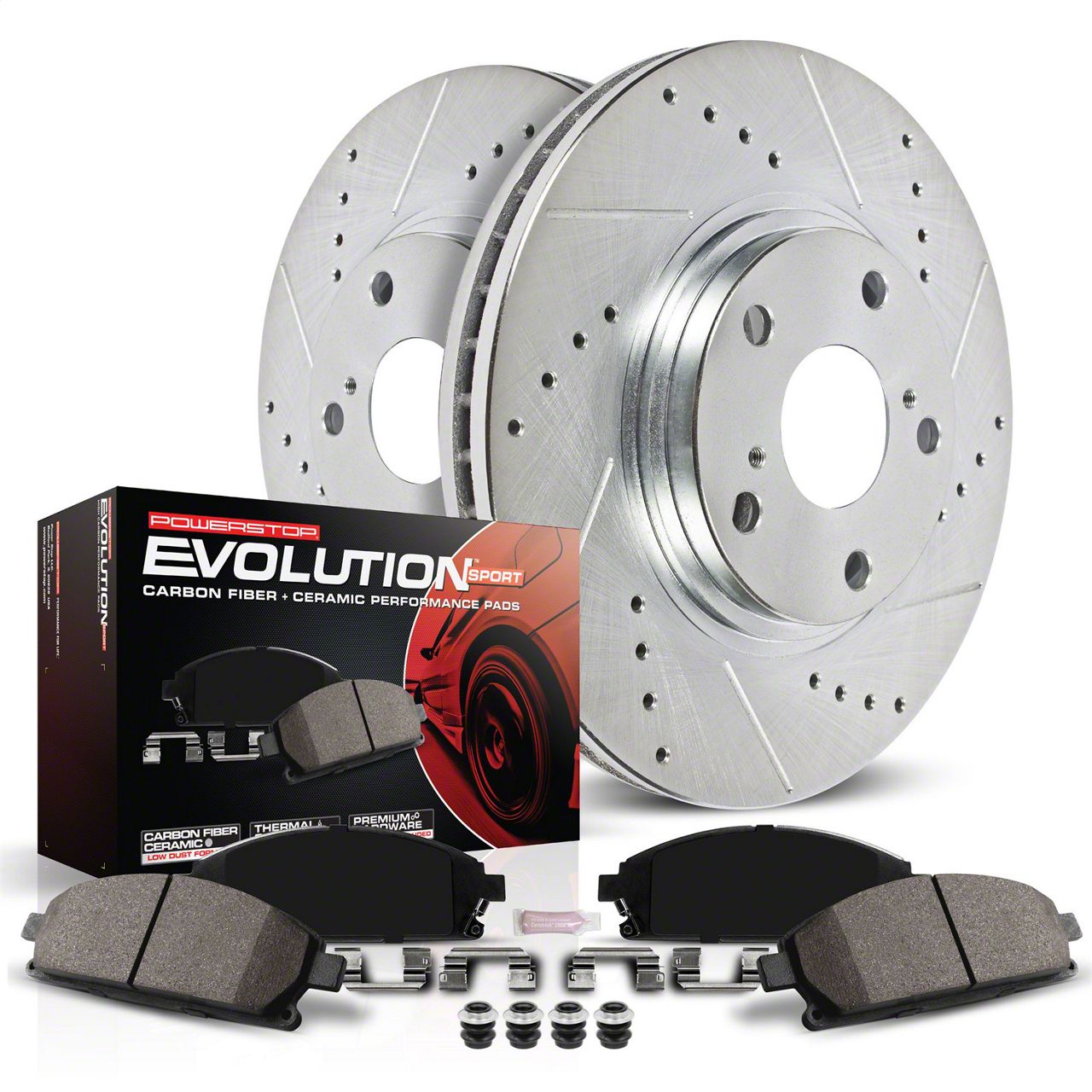 PowerStop Ecklers Z23 Evolution Sport Brake Rotor and Pad Kit; Rear