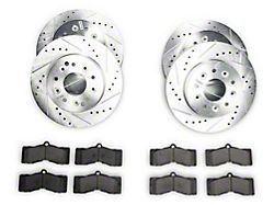 PowerStop Z23 Evolution Sport Brake Rotor and Pad Kit; Front and Rear (63-66 Corvette C2 w/ 4-Wheel Disc Brakes; 67-82 Corvette C2 & C3)