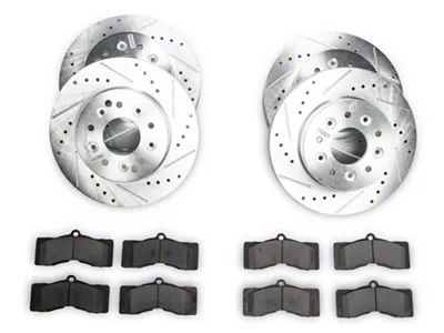PowerStop Z23 Evolution Sport Brake Rotor and Pad Kit; Front and Rear (63-66 Corvette C2 w/ 4-Wheel Disc Brakes; 67-82 Corvette C2 & C3)