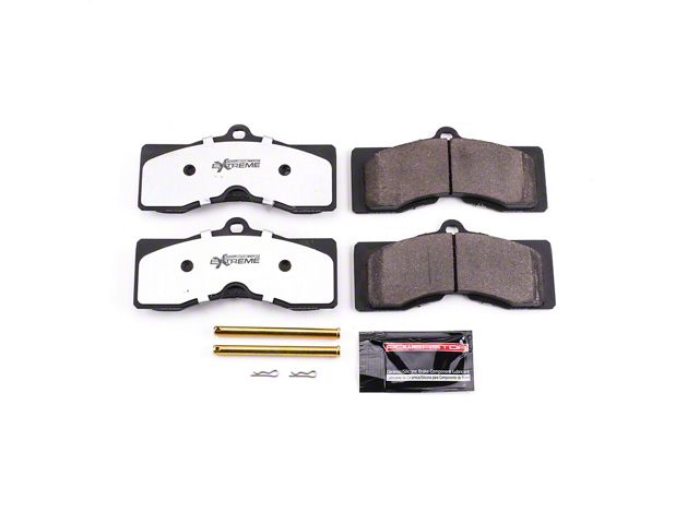 PowerStop Z26 Street Performance Carbon-Fiber Ceramic Brake Pads; Rear Pair (63-66 Corvette C2 w/ 4-Wheel Disc Brakes; 67-82 Corvette C2 & C3)