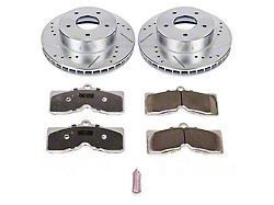 PowerStop Z26 Street Warrior Brake Rotor and Pad Kit; Front (63-66 Corvette C2 w/ 4-Wheel Disc Brakes; 67-82 Corvette C2 & C3)