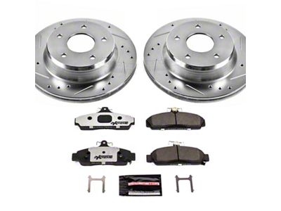 PowerStop Z26 Street Warrior Brake Rotor and Pad Kit; Front (84-87 Corvette C4)