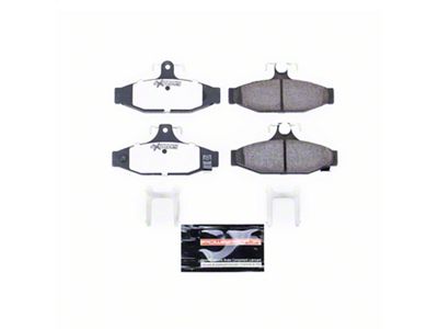 PowerStop Z26 Street Performance Carbon-Fiber Ceramic Brake Pads; Rear Pair (85-88 Camaro w/ Rear Disc Brakes & Performance Package; 89-92 Camaro w/ Rear Disc Brakes)