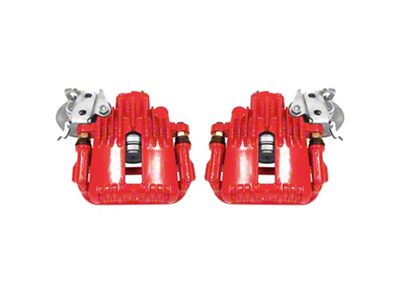 PowerStop Performance Rear Brake Calipers; Red (93-97 Firebird w/ Rear Disc Brakes)