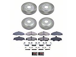 PowerStop Semi-Coated Rotor and Pad Kit; Front and Rear (98-02 Firebird)