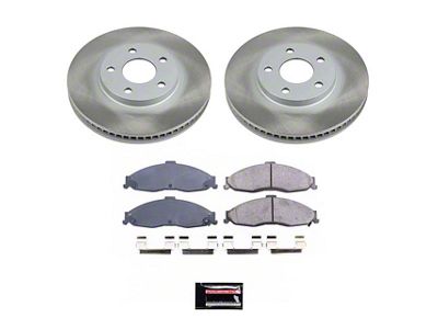 PowerStop Semi-Coated Rotor and Pad Kit; Front (98-02 Firebird)