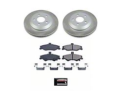 PowerStop Semi-Coated Rotor and Pad Kit; Rear (98-02 Firebird)