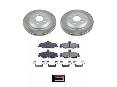 PowerStop Semi-Coated Rotor and Pad Kit; Rear (98-02 Firebird)