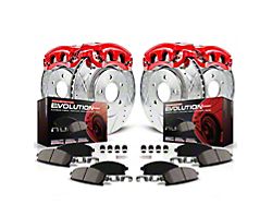 PowerStop Z23 Evolution Sport Brake Rotor, Pad and Caliper Kit; Front and Rear (98-02 Firebird)
