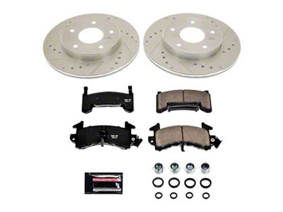 PowerStop Z23 Evolution Sport Brake Rotor and Pad Kit; Rear (79-81 Firebird w/ Rear Disc Brakes)