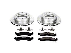 PowerStop Z23 Evolution Sport 8-Lug Brake Rotor and Pad Kit; Front (95-99 4WD F-250; 95-97 4WD F-350)