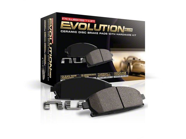 PowerStop Z17 Evolution Plus Clean Ride Ceramic Brake Pads; Front Pair (72-79 Thunderbird)