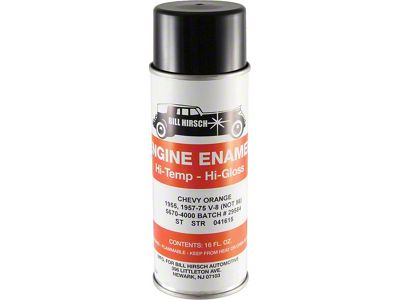 Premier Quality Products, Engine Spray Paint, Orange HR3049 Corvette 1955-1972