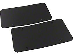 Premier Quality Products, License Plate Pads, High Density Black Foam, Pair SP2 Corvette, All Years 