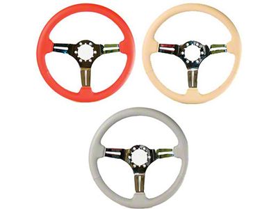 Premier Quality Products, Steering Wheel, Leather Wrapped, Split, Three Spoke 59738 Corvette 1967-1982