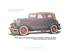 Print - 1932 Ford Convertible Sedan B400 - Unframed