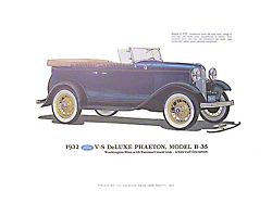 Print - 1932 Ford Deluxe Phaeton B35 - Unframed