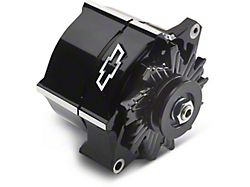 Proform Slant-Edge Alternator with Raised Bowtie Emblem; 100 Amp; Liquid Black (Universal; Some Adaptation May Be Required)