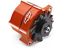 Proform Slant-Edge Alternator with Raised Bowtie Emblem; 100 Amp; Orange (Universal; Some Adaptation May Be Required)