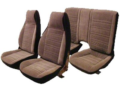 PUI Camaro Rear Vinyl Seat Covers, For Cars With Standard Interior & Solid Rear Seat, 1982-1985