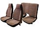 PUI Camaro Seat Covers, Rear, Cloth, For Cars With StandardInterior & Solid Rear Seat, 1982-1985